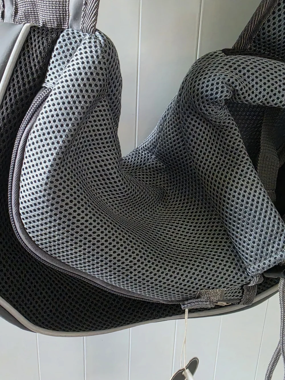 Gray Mesh Sling Bag for Men - Lightweight Everyday Carry